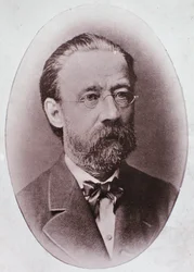 Portrait of Friedrich Smetana (engraving after photo)