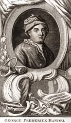Portrait of George Frederick Handel (Georg Friedrich Handel)