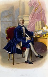 Portrait of Georges Louis Leclerc, Count of Buffon, French naturalist and writer. In Le Plutarque francais