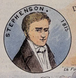 Portrait of Georges Stephenson in 1815 (1781 -1848), British engineer
