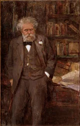 Portrait of Giosue Carducci, Italian poet and critic, early 20th century