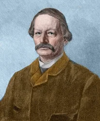 Portrait of Gustav Freytag (1816-1895), German writer.