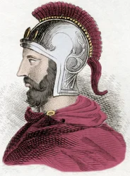 Portrait of Hannibal Barca (ca. 247-183 BC), Carthaginian general and statesman