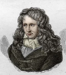 Portrait of Henri Bernardin de Saint Pierre, French Writer. Engraving from 1835