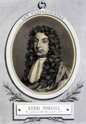 Portrait of Henry Purcell (1659 - 1695), British composer