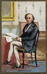Portrait of Jakob Liebmann Meyerbeer (1791-1864), German composer