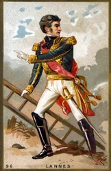 Portrait of Jean Lannes, Duke of Montebello (1769 - 1809) Marshal of France. Chromolithography of the 19th century
