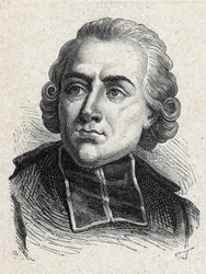 Portrait of Jean Sibrake (or Siffrein) abbe Maury, French cardinal and archbishop of Paris, member of the Academy francaise - Engraving of 1889