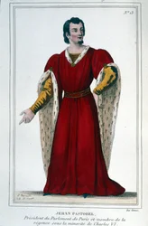 Portrait of Jehan Pastorel, President of the Paris Parliament and Member of the Regency Under the Minority of Charles VI