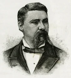 Portrait of Jerome J. Collins, meteorologist of the La Jeannette crew, for the mission to the north. Engraving to illustrate 