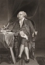 Portrait of John Adams, American Statesman and Second President of the United States
