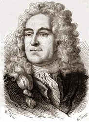 Portrait of John Law, Scottish Financial who caused bankruptcy in 1720