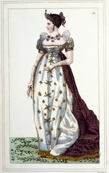 Portrait of Josephine by Beauharnais Bonaparte, Imperator of the French in Imperial Costume