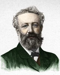 Portrait of Jules Verne, French writer (1828-1905)