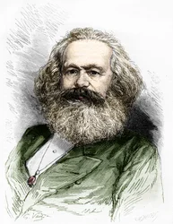 Portrait of Karl Marx, Theorist of Socialism and German Revolutionary (1818-1883)