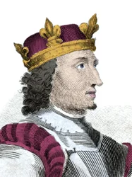 Portrait of King Etienne dit de Blois, last Norman king of England