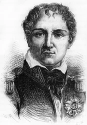 Portrait of Laurent Gouvion Saint Cyr (1764 - 1830). Engraving in 