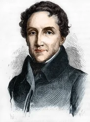 Portrait of Louis-Mathieu Mole - Portrait of Louis Mathieu, Count of Molè (1781 - 1855), French politician - in 