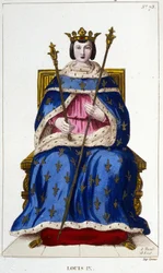 Portrait of Louis IX or Saint Louis (1214 - 1270)