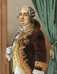 Portrait of Louis XVI (1754 - 1793), King of France after “Hombres y Mujeres Celebres”. Barcelona 1877.