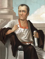 Portrait of Marcus Junius Brutus. Roman politician (ca. 85-42 BC) after 