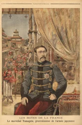 Portrait of Marechal Yamagata Aritomo (1838-1922), a Japanese soldier and politician, he commanded Japan
