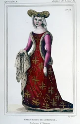 Portrait of Marguerite by Lorraine Vaudémont, Duchess of Alençon