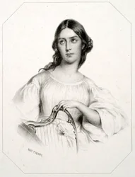 Portrait of Maria Garcia, Called the Malibran (1808-1836), Singer, Mezzo Soprano