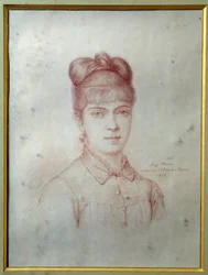 Portrait of Marie Alexandrine Henriette Dumas Davy de la Pailleterie