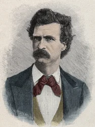 Portrait of Mark Twain (Samuel Langhorne Clemens)