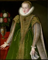 Portrait of Mary Christine of Austria, wife of Sigismond I Bathory