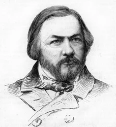 Portrait of Michail Glinka (1804 - 1857), Russian composer.