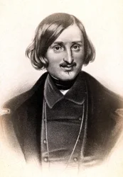 Portrait of Nicolai Vasilyevich, known in French as Nicolas Gogol (1809 - 1852), Russian writer. Engraving, 19th century