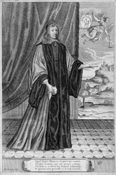 Portrait of Nicolas Fouquet - Engraving of the 19th century