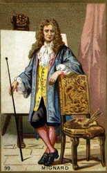 Portrait of Pierre Mignard, French painter, decorator and cartoonist