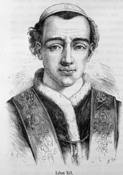 Portrait of Pope Leo XII (Annibale della Genga Sermattei) (Pope from 1823 to 1829).