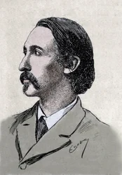 Portrait of Robert Louis Stevenson (1850-1894), British writer