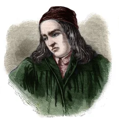 Portrait of Teodorico (Theodore Theodoric) by Niem (or Nieheim) (1345-1418) German historian