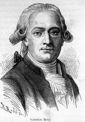 Portrait of Valentin Hauy, a French pedagogue (1745-1822), he devoted himself to the education of the blind