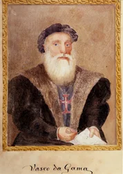 Portrait of Vasco de Gama - in “The Life of Prince Henri of Portugal surnamed the Navigator” by Richard Henri Major