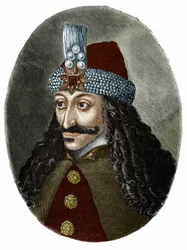 Portrait of Vlad Tepes III the Impaler or Dracula (1431-1476) who inspired Bram Stoker
