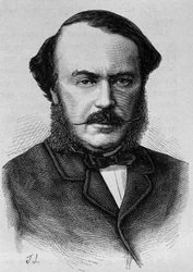 Portrait of the Duke of Persigny (1808 - 1872). Engraving in 