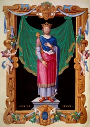 Portrait of the King of France Louis VII the Young