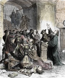 Prohibition of Preaches and Arrest of Protestants after the Revocation of the Edict of Nantes (Dragonnades under Louis XIV)