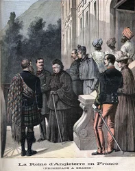 Queen Victoria in Grasse, France in April 1891