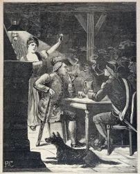 Repere Mal Fame in Cartridge King of the Bandits, Popular Novel of the End of the 19th by Jules de Grandpre