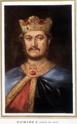 Richard I Heart of Lion - from an engraving by the British Museum