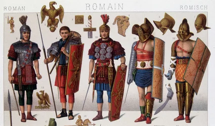 Roman Gladiator Costumes and Warriors