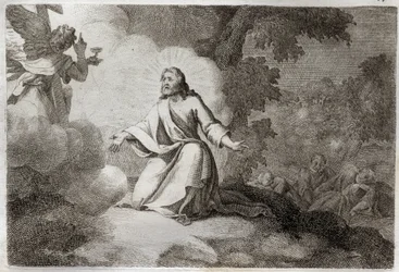 Royaumont Bible, New Testament: Jesus Christ in the Garden