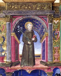 Saint Anthony of Padua (15th Century Manuscript)